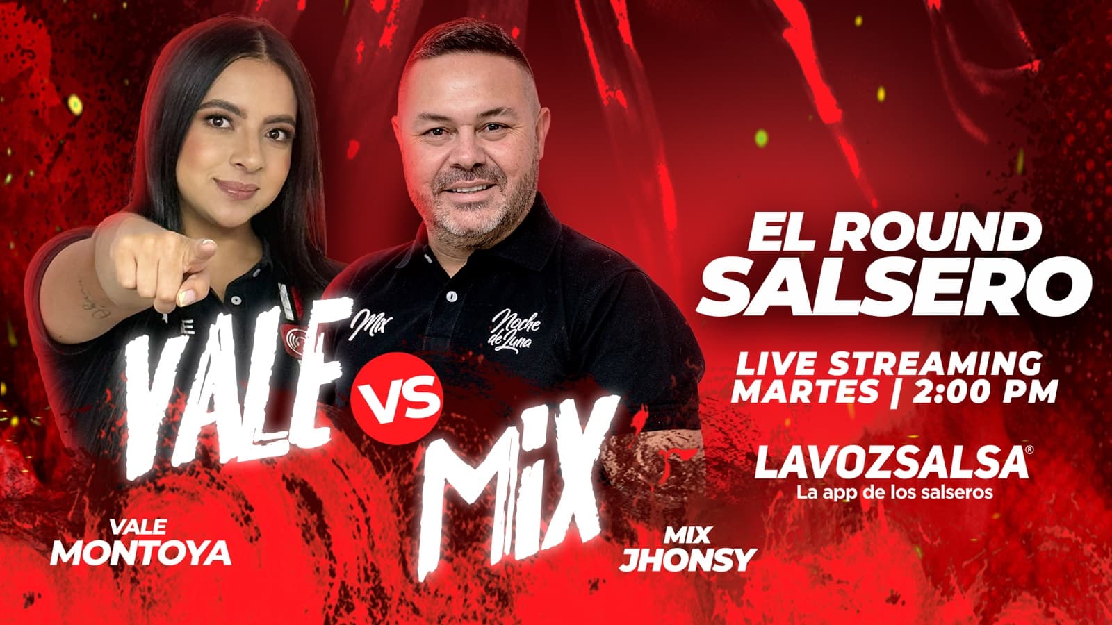 Vale Montoya y Mix Jhonsy en El Round de la Salsa